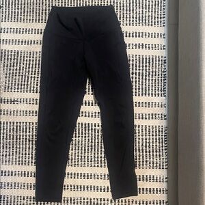 Women's Black High-Waisted Leggings with pockets